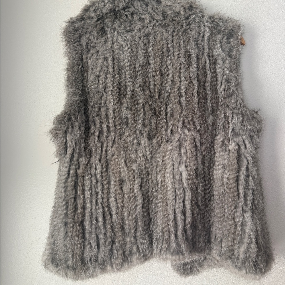 Bagatelle Heritage 100% Rabbit Fur Size M Grey Women’s - Picture 4 of 11